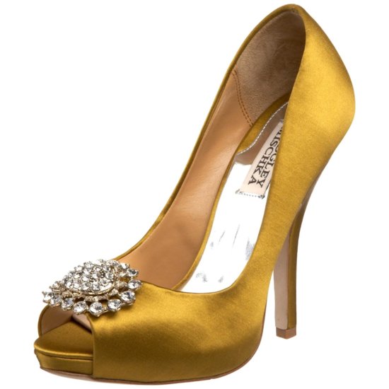 photo of Aqua slingback wedding shoes