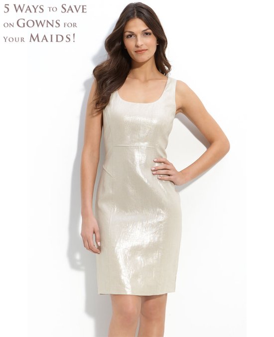 photo of Calvin Klein bridesmaid dress from Nordstrom- only $64 with 50% off!
