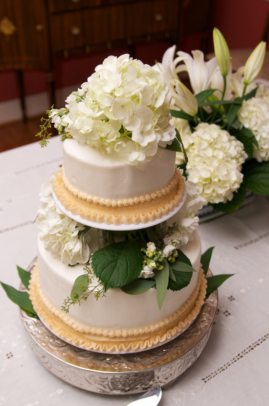 Classic White Wedding Cake
