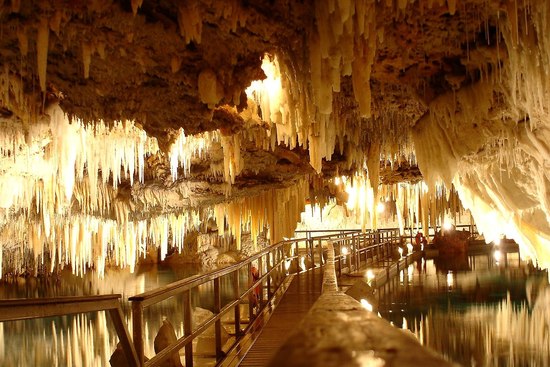 Enchanted crystal caves in Bermuda