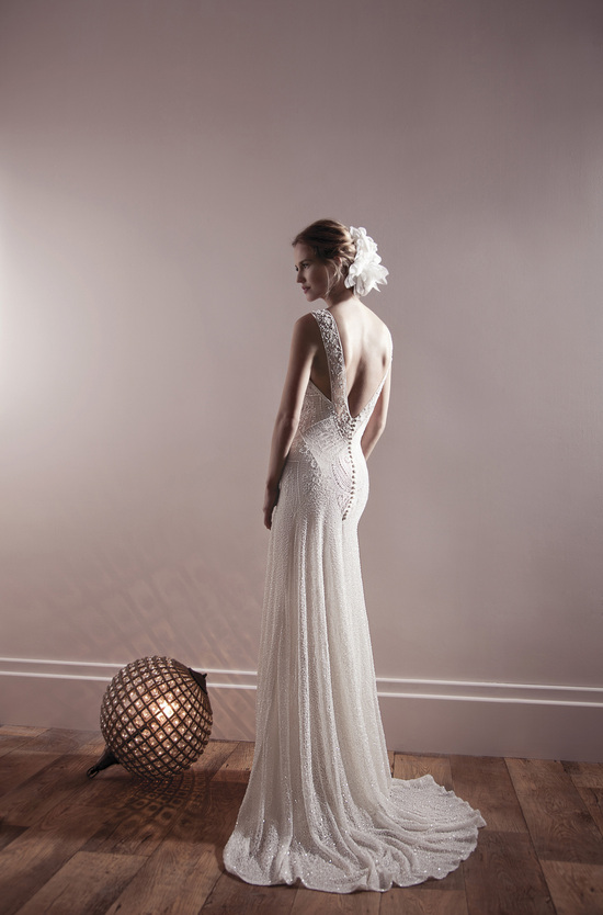 Classy Open Back Wedding Dress