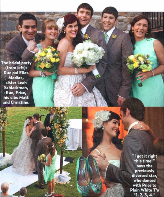 photo of Sara Rue Says I Do: Amsale Wedding Dress, Makeup by TEMPTU