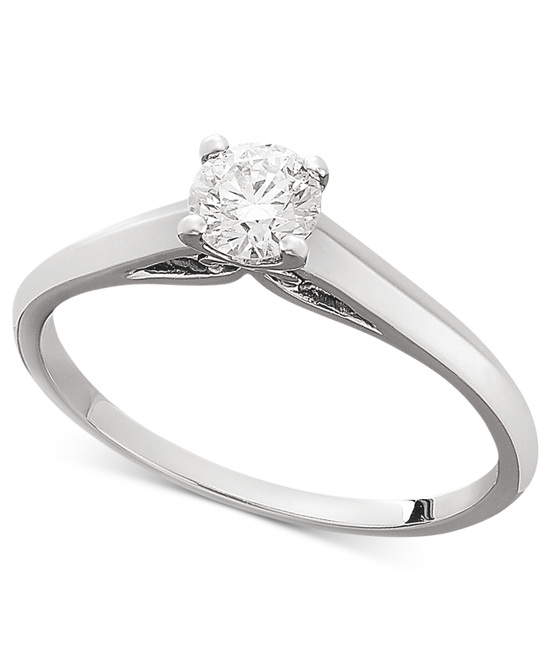 photo of White Gold Solitaire Engagement Ring IU1053CWA1