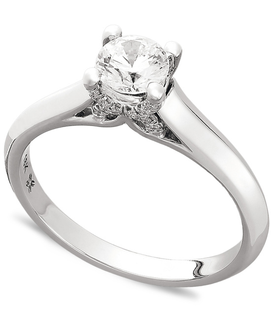 photo of White Gold Solitaire Engagement Ring IE1373CWA1
