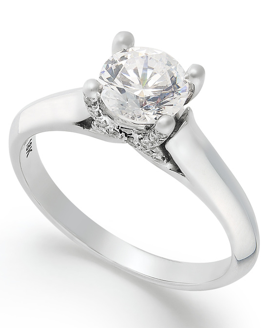 photo of White Gold Solitaire Engagement Ring IE1375CWA1