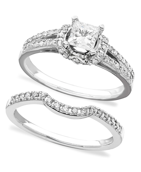 photo of White Gold With Matching Bands Engagement Ring ISR2905TQ