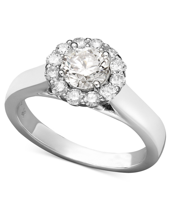 photo of White Gold Multiple Stones Engagement Ring IE1358CWA1