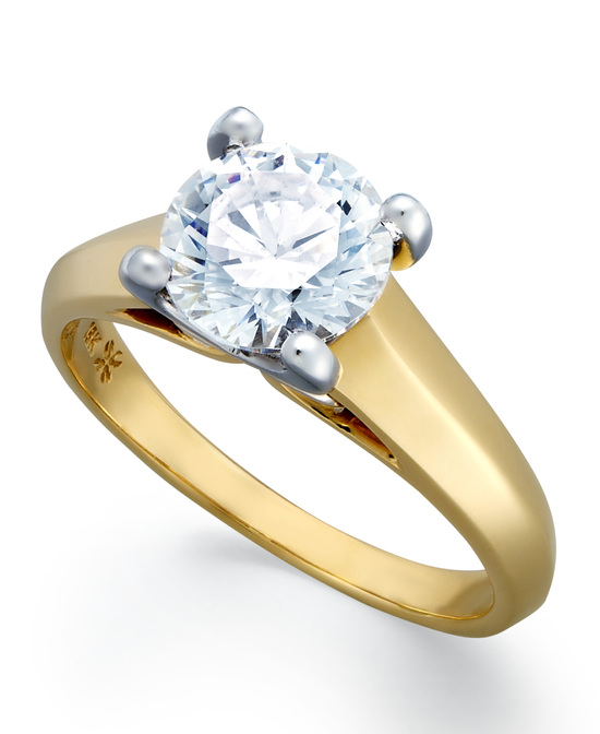photo of Yellow Gold Solitaire Engagement Ring IU1080CTA1