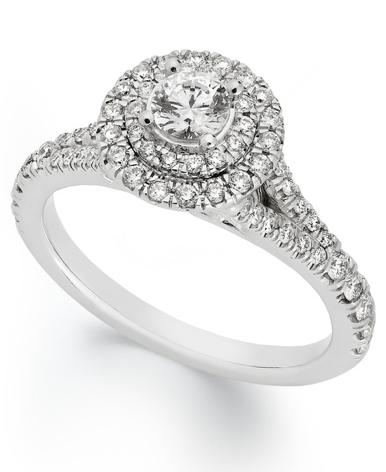 photo of White Gold Multiple Stones Engagement Ring IE1533CWA2