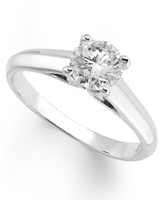 photo of White Gold Solitaire Engagement Ring IU1054CWA1