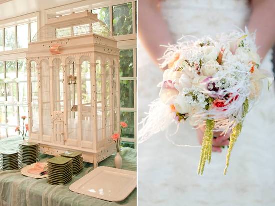 photo of Las Vegas Wedding with Vintage Flair, Soft Wedding Color Palette