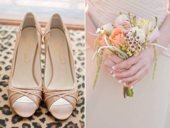 photo of Las Vegas Wedding with Vintage Flair, Soft Wedding Color Palette