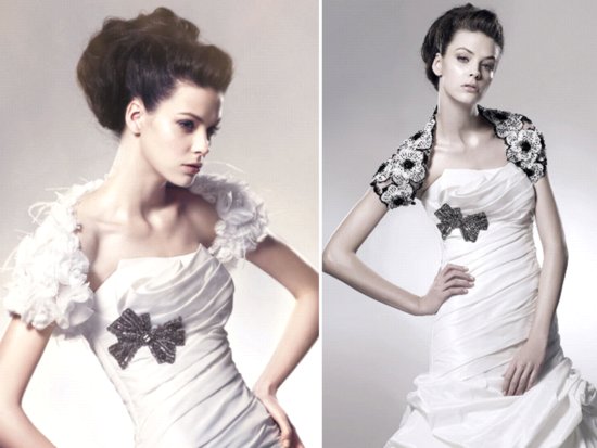 Illusion fabric inner dress with luxe beading to build up strapless wedding dress neckline