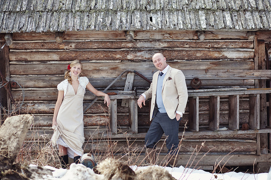 photo of Rustic Vintage-Inspired Wedding with DIY Details: Alison and Andrew