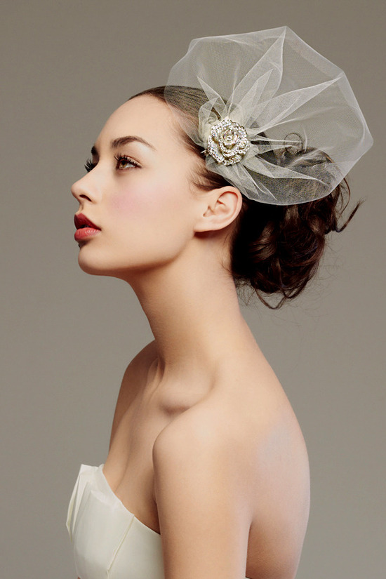 photo of Posh Bridal Veils, Blushers, and Wedding Head Chic