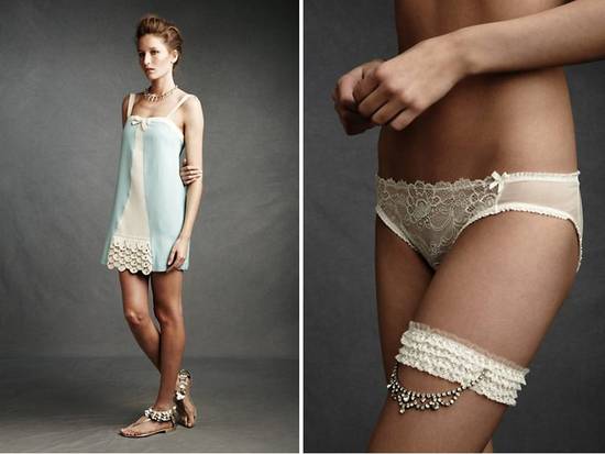photo of Romantic bridal lingerie by BHLDN