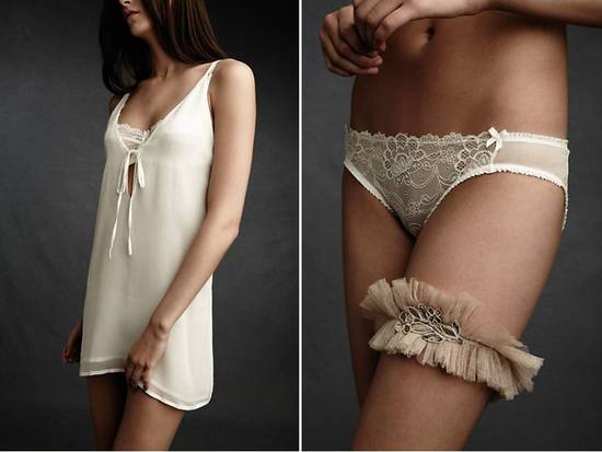 photo of Romantic bridal lingerie by BHLDN