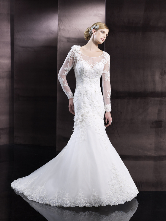 photo of Mermaid lace wedding gown from Moonlight Couture