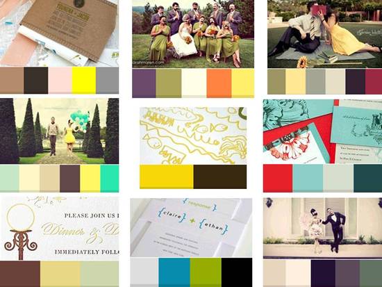 photo of Find Your Wedding Color Palette and Wedding Patterns
