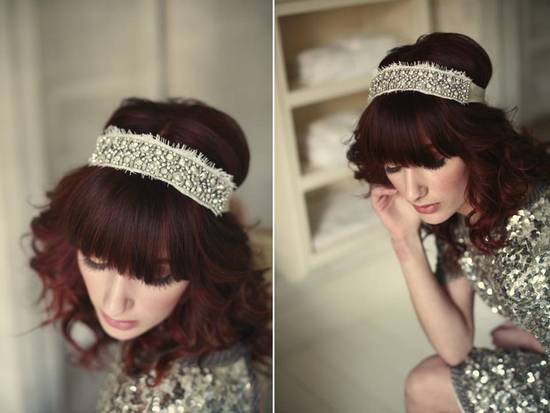 photo of Bridal Veils and Hair Accessories Inspired by Eras Past: Lo Boheme