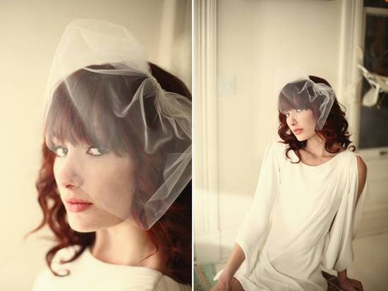 photo of Bridal Veils and Hair Accessories Inspired by Eras Past: Lo Boheme