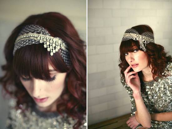 photo of Bridal Veils and Hair Accessories Inspired by Eras Past: Lo Boheme