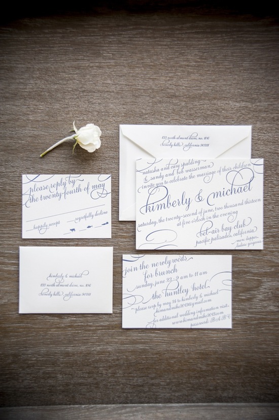 Elegant invitation suite