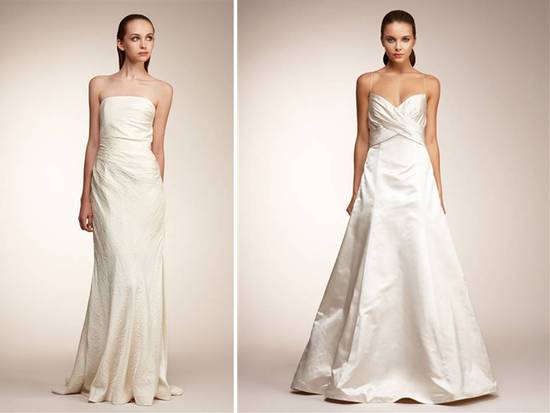 Classic ivory Monique Lhuillier wedding dresses