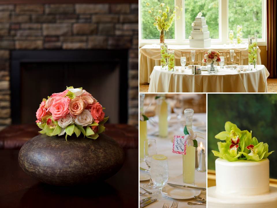 Summer-wedding-in-ct-white-wedding-cake-green-orchids-wedding-flowers-coral-peach-bridal-bouquet.full