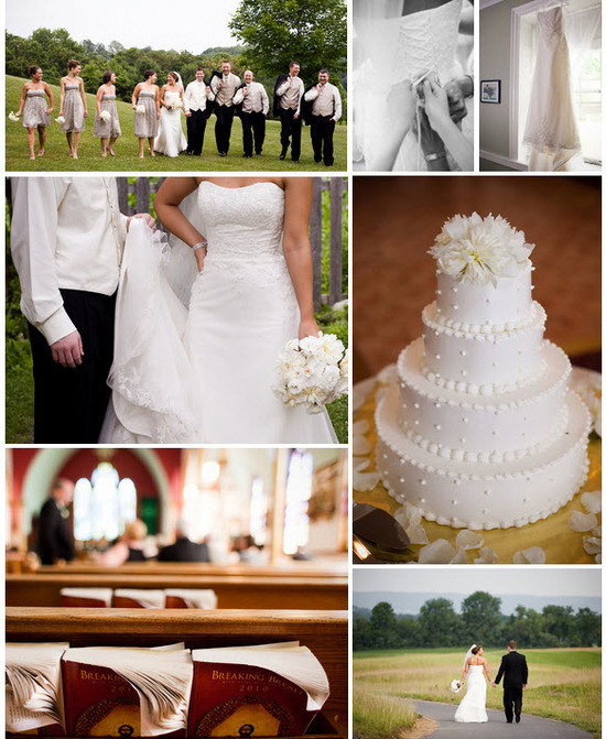 photo of Real Wedding Inspiration: Creamy White Wedding Flowers, Chic Champagne Details