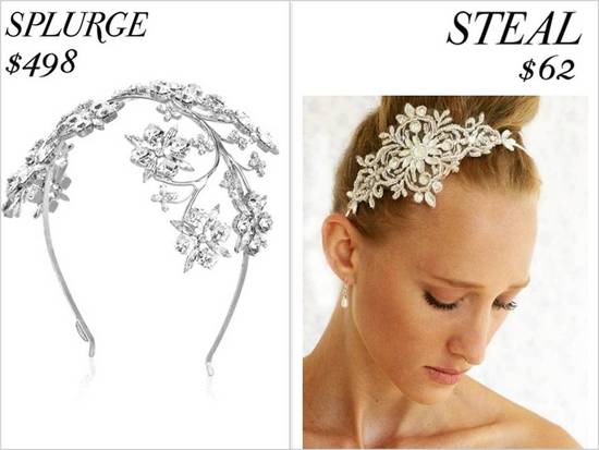 photo of Splurge vs. Steal Bridal Style- Wedding Dresses, Shoes, Accessories