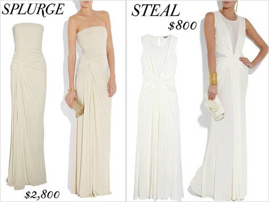 photo of Splurge vs. Steal Bridal Style- Wedding Dresses, Shoes, Accessories