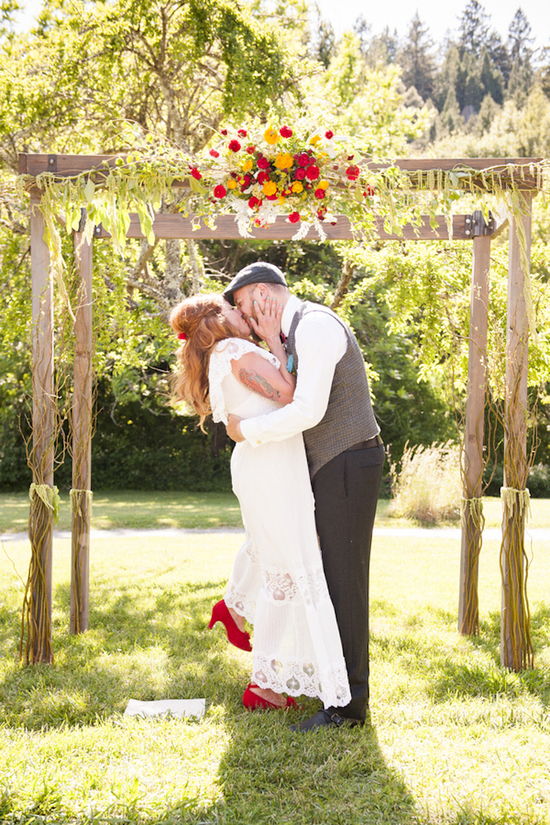 photo of The Hipster Wedding Playbook in Turquoise and Red