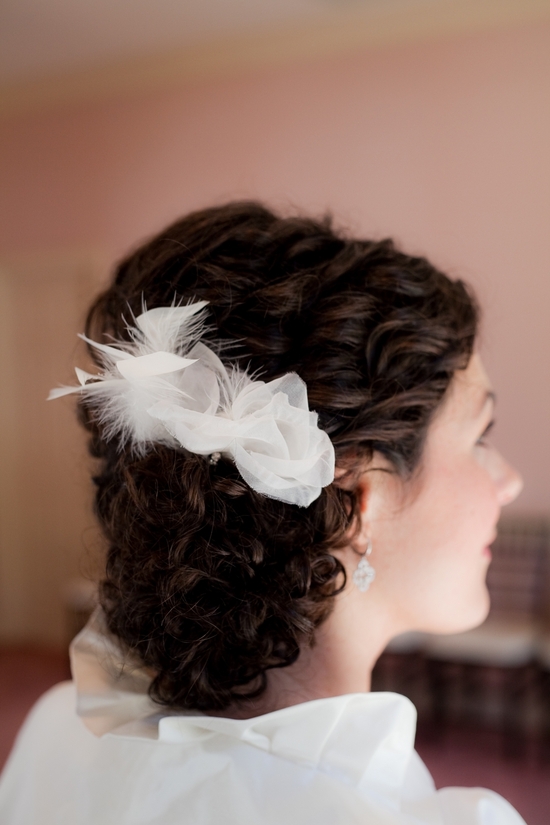 photo of Wedding Hairstyles How To- Naturally Curly Updo for Thick-Haired Brides