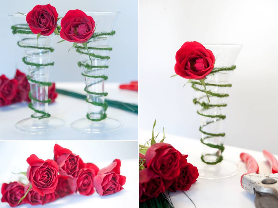 Step-by-step-diy-wedding-flowers-project-red-roses-champagne-taosting-flutes.original