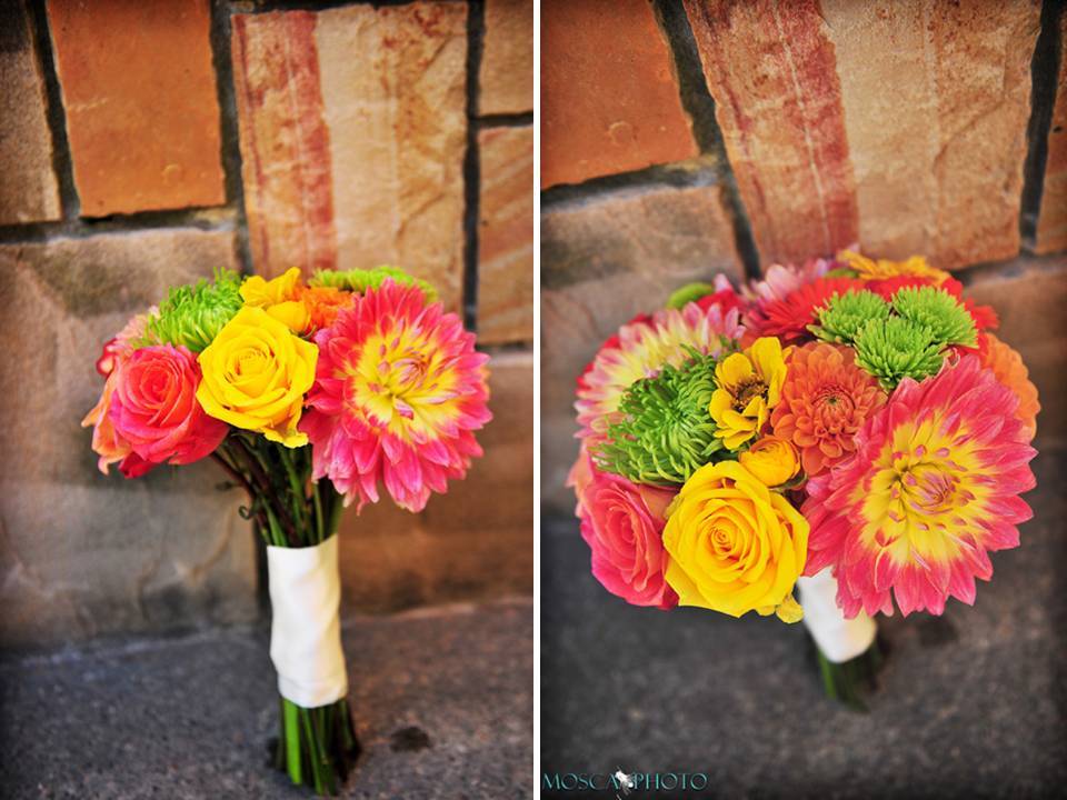 Portland-oregon-vineyard-wedding-garden-outdoor-bright-wedding-flowers-pink-yellow-green-bridal-bouqet.full