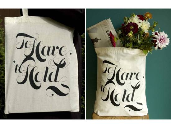photo of To Have and To Hold natural and black tote