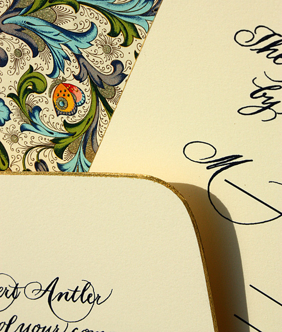 photo of 2011 Trends for Wedding Invitations and Stationery: Cool Hues, Vintage Fonts