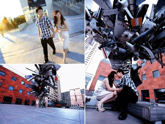 photo of Artistic Los Angeles, California Engagement Session: Kerin and Denis