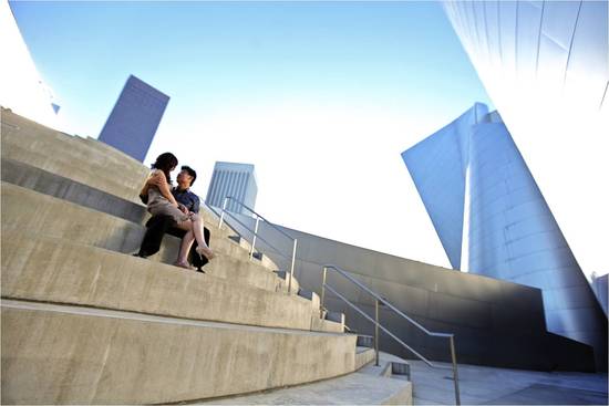 photo of Artistic Los Angeles, California Engagement Session: Kerin and Denis