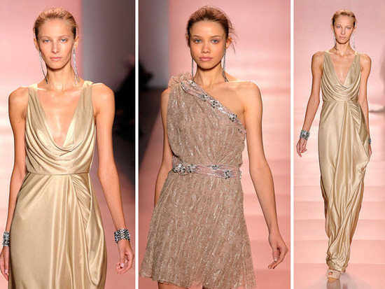 photo of Plunging Necklines, Slinky Silhouettes, High-Fashion Bridal Inspiration from Jenny Packham