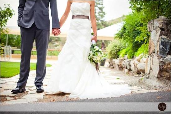 photo of Real Wedding Inspiration: Rustic Country Wedding With A Cool Color Palette