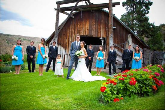 photo of Real Wedding Inspiration: Rustic Country Wedding With A Cool Color Palette