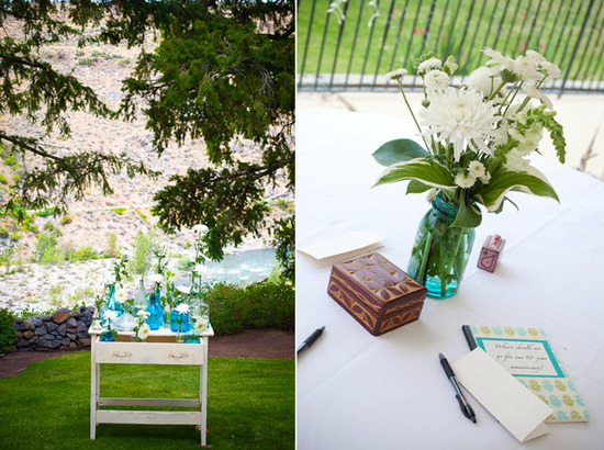 photo of Real Wedding Inspiration: Rustic Country Wedding With A Cool Color Palette