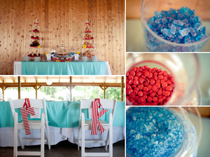 photo of Real Wedding Inspiration: Red, White, and Teal Rustic Chic in Virginia