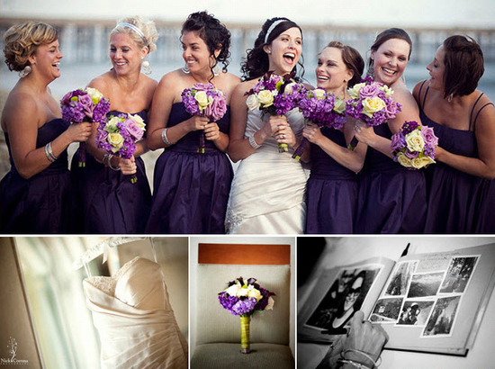 photo of Real Wedding Inspiration: Amethyst, Lilac, and Plum Southern California Wedding