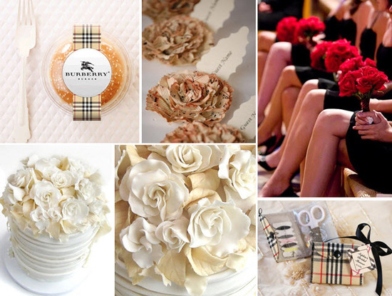 photo of Burberry-inspired DIY wedding