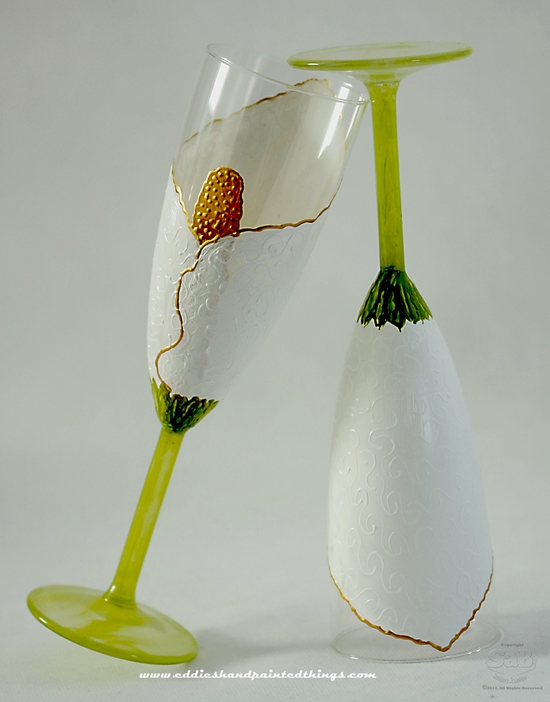 photo of Savvy Steals Winner: The Hand Painted Toasting Flutes Go To...