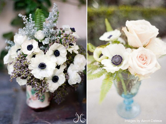 photo of Parisian Chic Meets Modern Sophistication: White French Anemones For Your Wedding Flowers