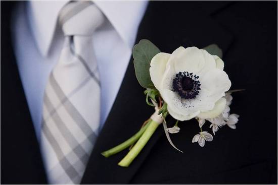 photo of Parisian Chic Meets Modern Sophistication: White French Anemones For Your Wedding Flowers